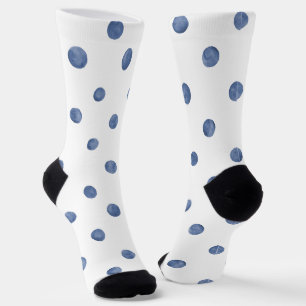 Chaussette Couleurs adorables polka dot l Marine l Blanc