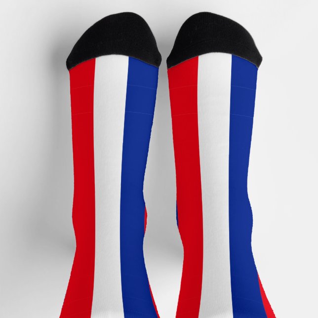 Chaussette Couleurs du drapeau français triées (Haut)