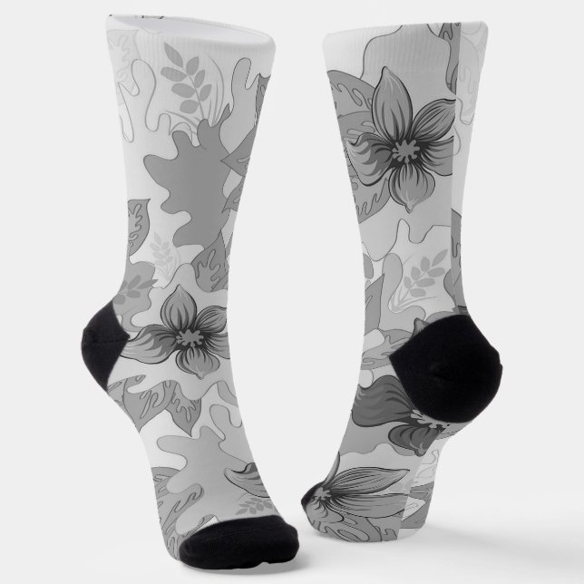 Chaussette Couleurs gris monochromes (Angulaire)