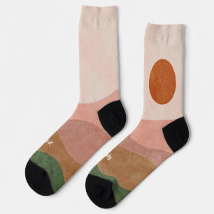 Chaussette Couleurs neutres Boho Sunset sur quatre couches
