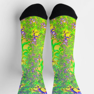 Chaussette Couleurs vives Psychedelique Funky Trip Acidulé Fr