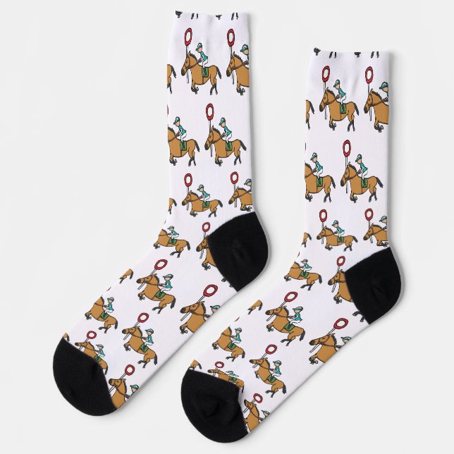 Chaussette Courses de chevaux (Gauche)