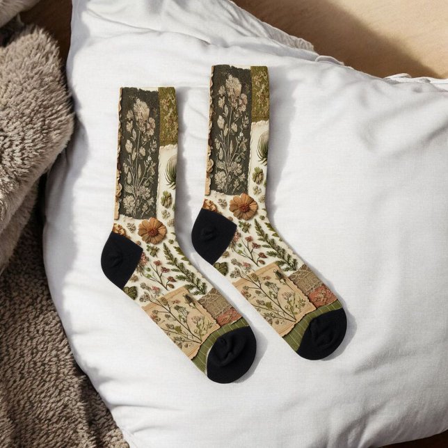 Chaussette Couvre-dorures vert et rose, couette à courtepoint (Créateur téléchargé)