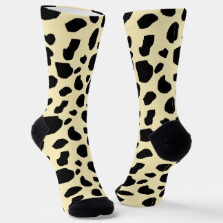Chaussette Cow Animal Skin Colour Pattern Design 