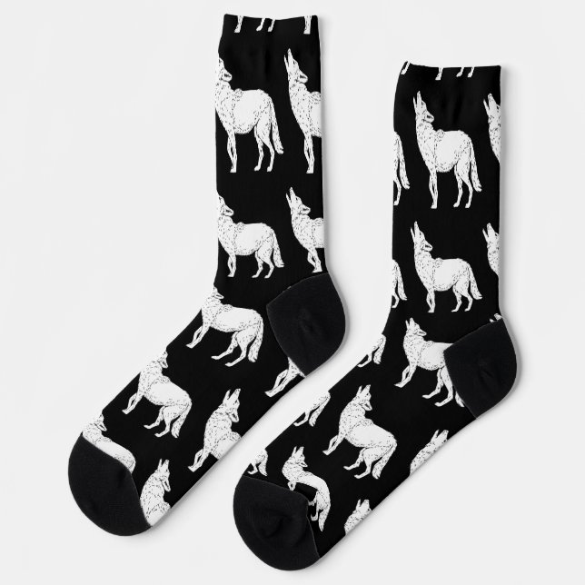 Chaussette Coyote Hurlement Thunder_Cove (Gauche)