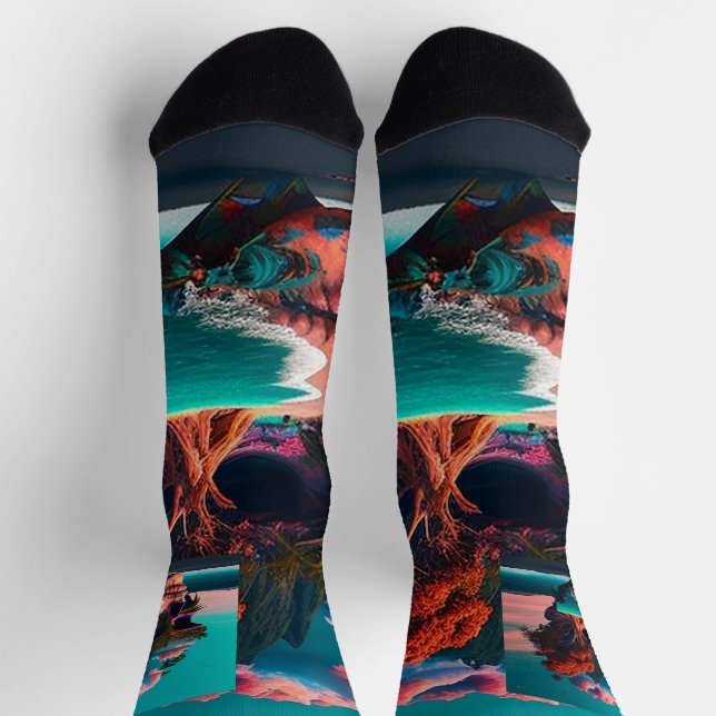 Chaussette Crâne coloré (Haut)
