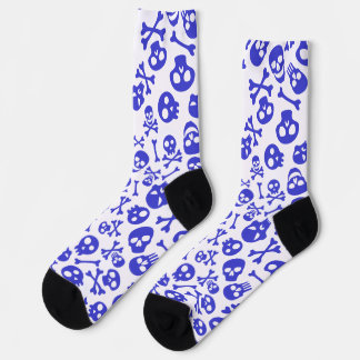 Chaussette Crâne et os croisés Halloween Motif sans couture