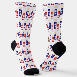 Chaussette Craqueurs de feu 4 juillet célébration