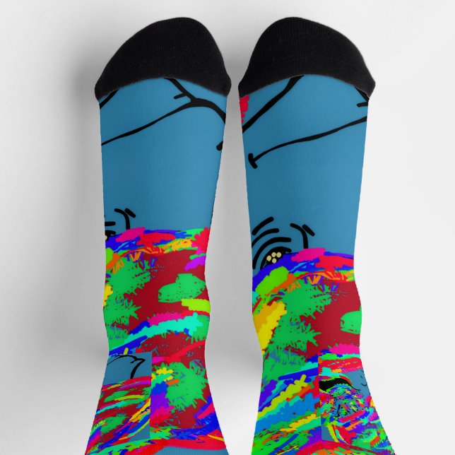 Chaussette Créature Fantastique à Pattes Palmées et Écailles (Haut)