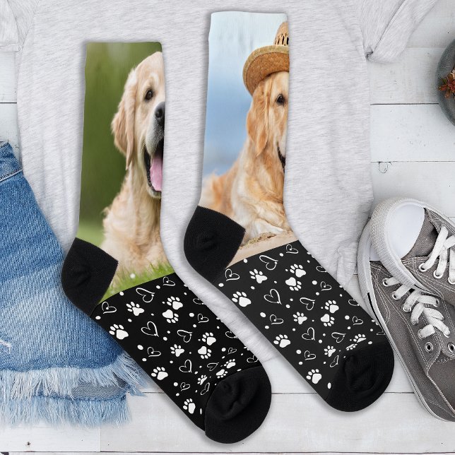 Chaussette Créez vos propres empreintes de patte de chien per (Créateur téléchargé)