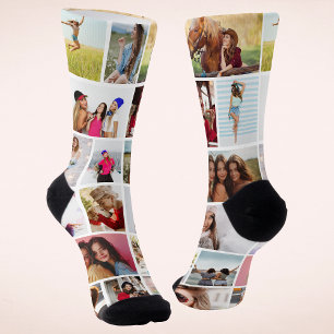 Chaussette Créez Votre Propre Cadeau Personnalisé Collage Pho