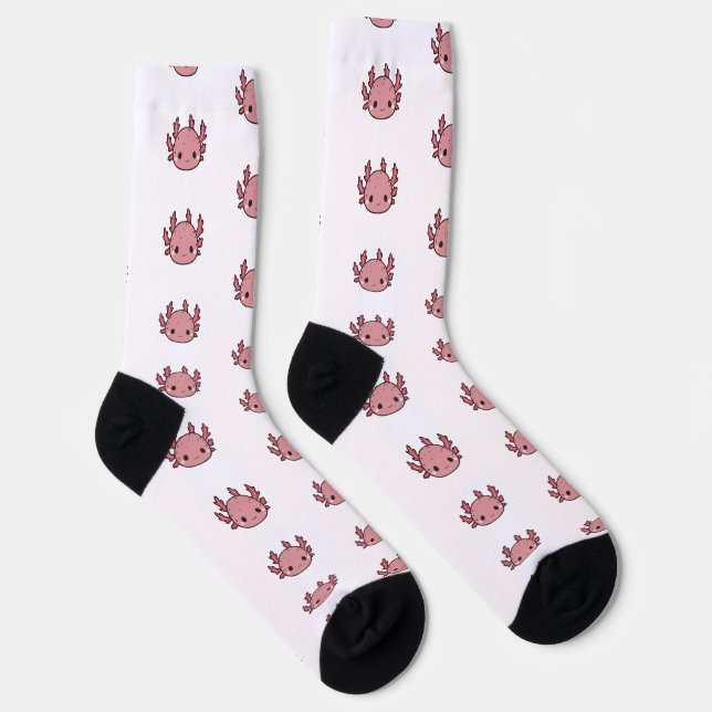 Chaussette Crew Socks Axolotl cute pink (Droite)