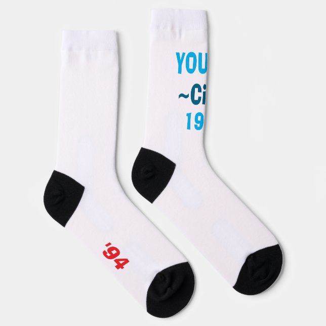Chaussette Crew Socks design unisex cool, basé sur le roman (Droite)
