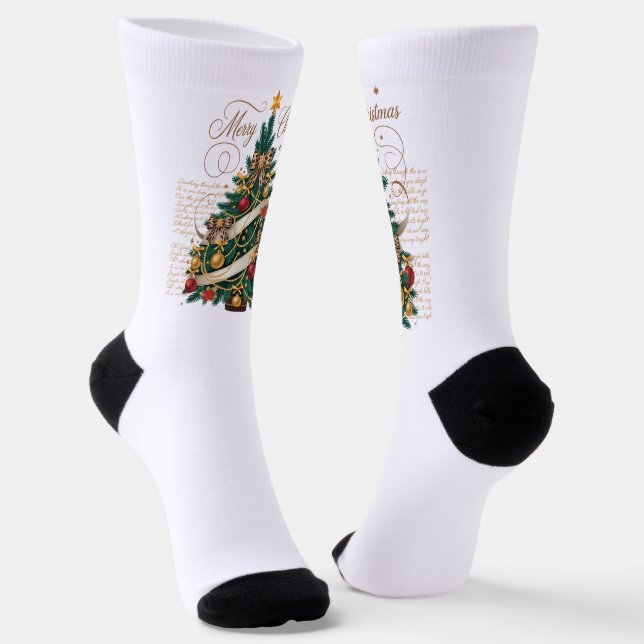 Chaussette Crew Socks-Merry Christmas (Angulaire)