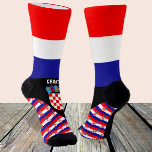 Chaussette Croatie, mode, drapeau croate, patriotique