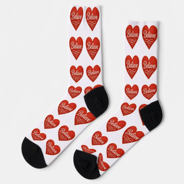 Chaussette Croire au cœur (Gauche)