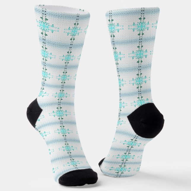 Chaussette Croix de fleurs (Angulaire)