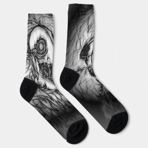 Chaussette Cryptid : Croquis de Wasset de neige