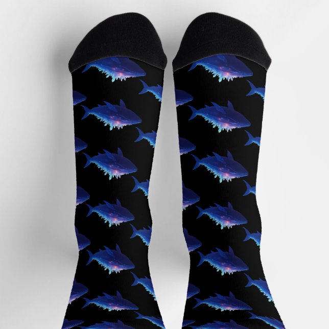 Chaussette Crystal Crest Whale - Ocean Whales Print (Haut)
