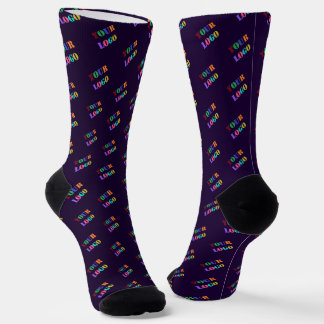 Chaussette Custom Company Logo Branded Socks Example