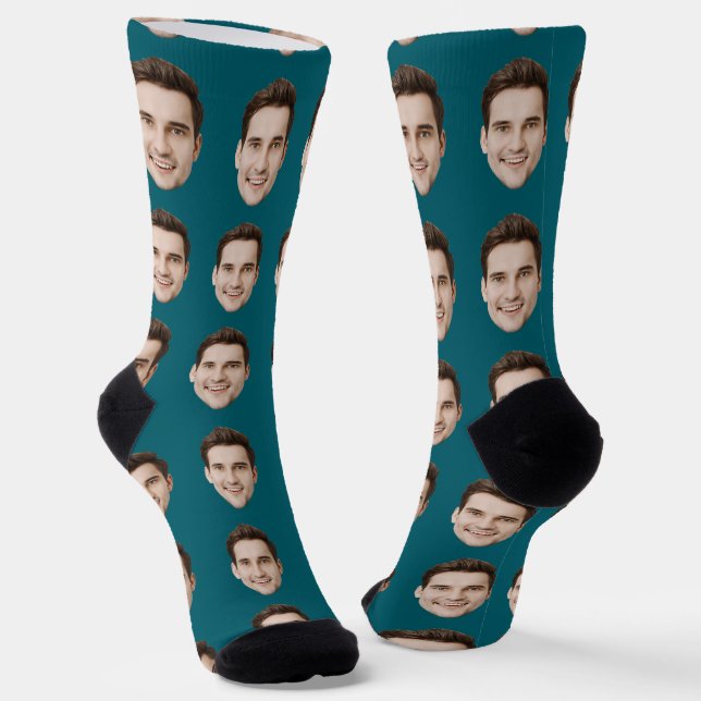 Chaussette Custom Face Socks Personalized Photo Picture Socks (Angulaire)