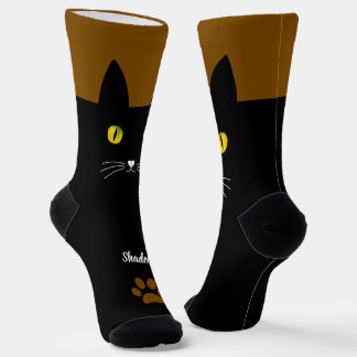 Chaussette Cute Black Cat Socks Gift for Cat Lovers