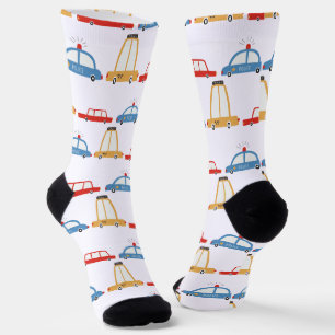 Chaussette Cute Cars Taxi Chaussettes Motifs de police