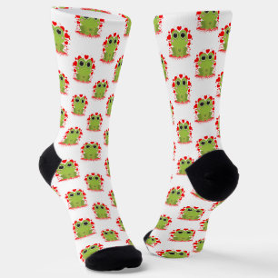 Chaussette Cute Frog Hearts XOXO Kawaii Amour Dessin D'animal