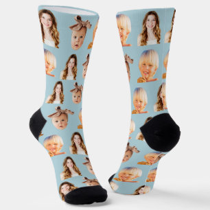 Chaussette Cute Mom of 3 Kids Photo personnalisée