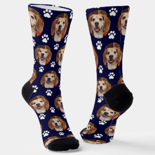 Chaussettes personnalisées pour chien et animal de compagnie  Créez des chaussettes  personnalisées pour animaux de compagnie avec le visage de votre chien -  Cuddle Clones