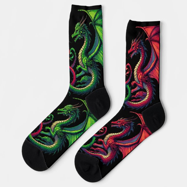 CHAUSSETTE DANCING DRAGONS SOCKS (Gauche)
