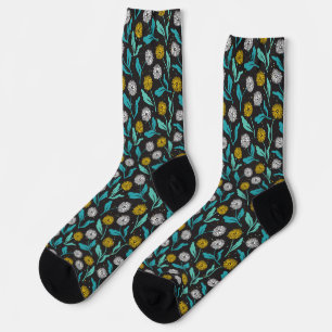 Chaussette Dandelion de printemps Fleurs et design Feuille