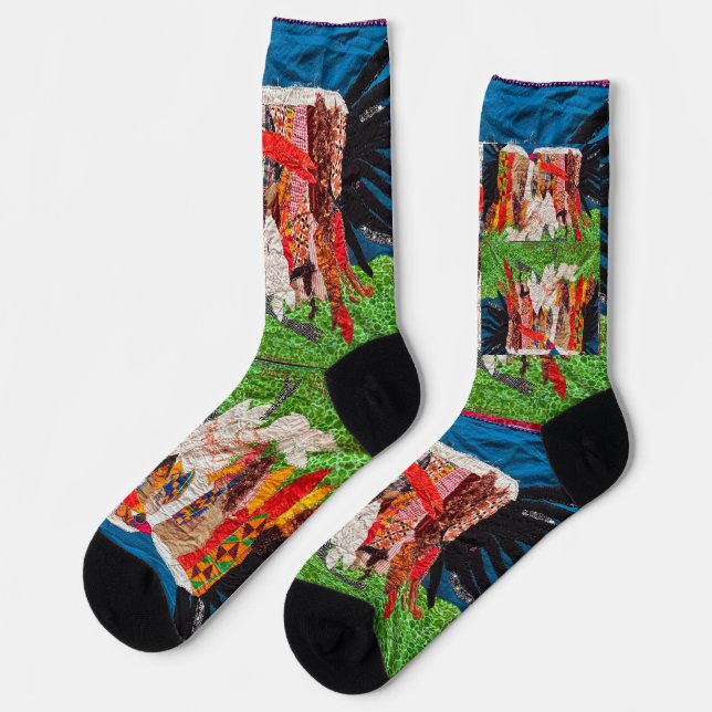 Chaussette danse de grue. (Gauche)