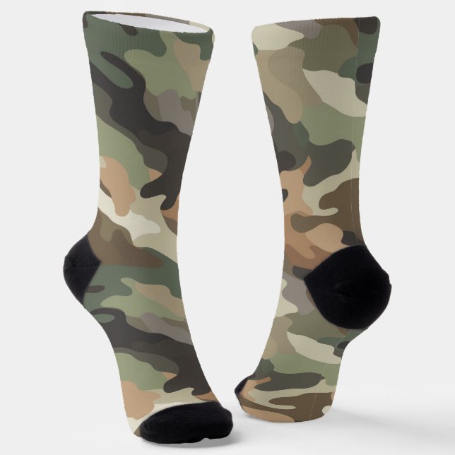 Chaussette de crû camouflage durable premium (Angulaire)