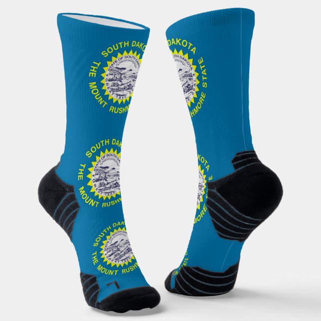 Chaussette de crue athlétique avec drapeau du Dako (Angulaire)