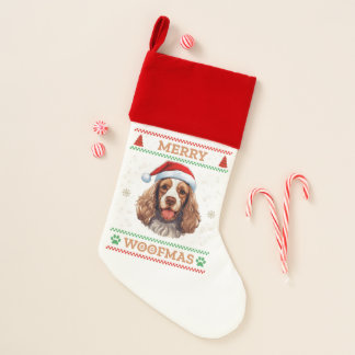 Chaussette De Noël American Cocker Spaniel Chien Noël