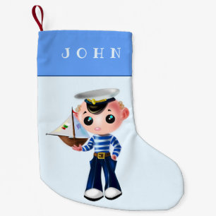 Chaussette de Noël avec nom personnalisé Capitaine