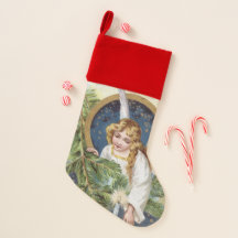 Bas de fête vintage d'ange de vacances de Noël