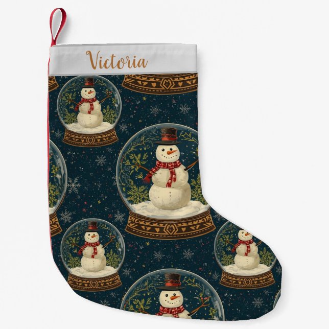 Chaussette de Noël bonhomme de neige mignon (Devant)