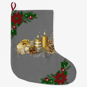 Chaussette de Noël, Bougie de Noël