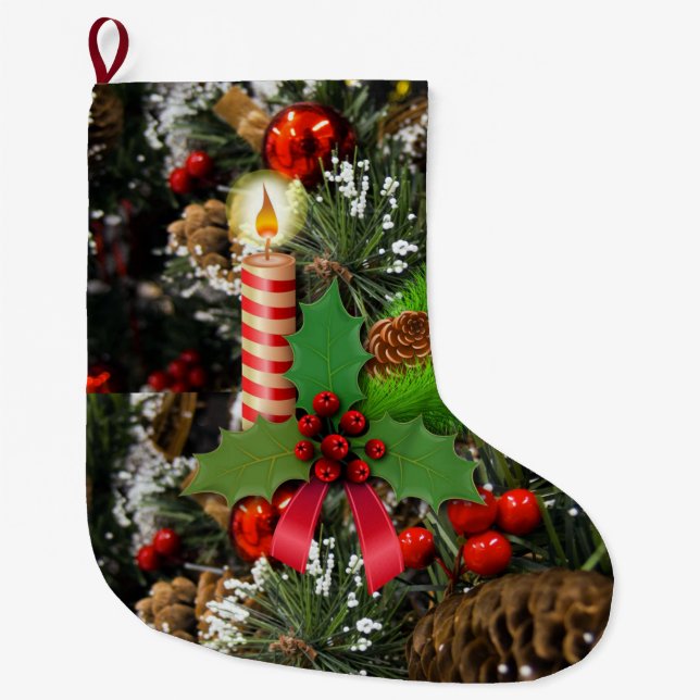 Chaussette de Noël, Bougie de Noël (Devant)