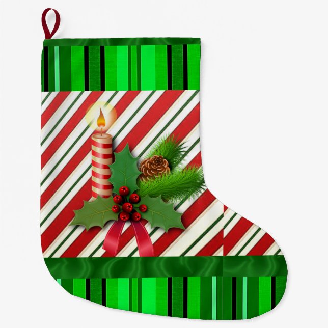 Chaussette de Noël, Bougie de Noël (Devant)