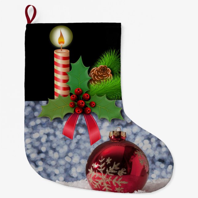 Chaussette de Noël, Bougie de Noël (Devant)