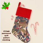 Chaussette De Noël Coloré Vintage Patchwork Crazy Quilt<br><div class="desc">Ce stock de courtepointes de Noël impressionnant présente le magnifique patchwork de courtepointes folles conception d'un artisan américain du début du XXe siècle non identifié. Profitez des détails vintages complexes - y compris un cheval, papillon, fleur et blé. Voyez si vous pouvez aussi repérer le fer à cheval. Selon la...</div>
