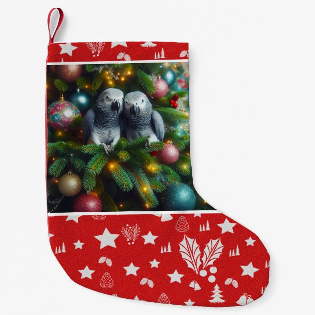 Chaussette de Noël de perroquet (Devant)