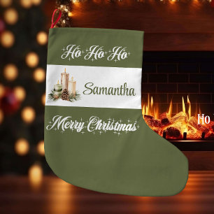 Chaussette de Noël de style nordique neutre