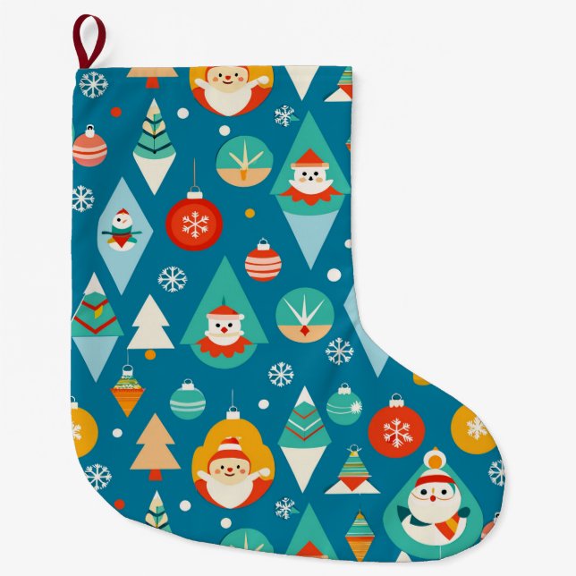Chaussette de Noël Décoration de Fêtes Grand Cadea (Devant)
