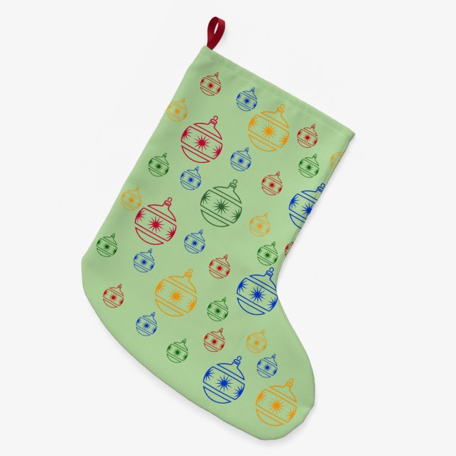 Chaussette de Noël - Décorations de sapin rondes (Devant (Accrochage))