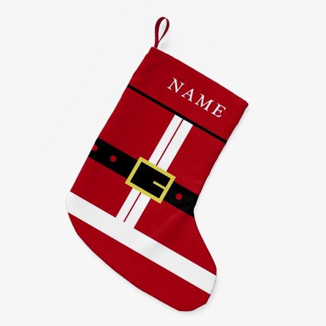 Chaussette de Noël du Père Noël Nom personnalisé (Devant (Accrochage))