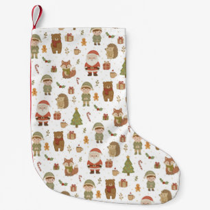 Chaussette de Noël en bois de Noël dessinée à la m